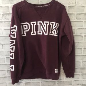 Pink maroon sweatshirt